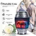 thumbnail image 3 of Canine Combustion Cremation Urns For Ashes For Men - Small Keepsake Urns For Human Ashes - Cremation Urns For Human Ashes Adult Female - Urns For Human Ashes Adult Male Dad (Size -3", 2Pc), 3 of 5