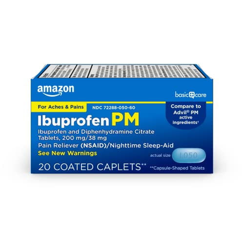 Ibuprofen PM, Ibuprofen 200 mg and Diphenhydramine Citrate 38 mg
