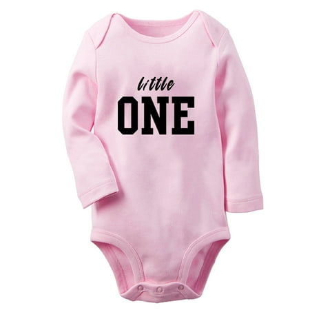 

Little ONE Funny Rompers Newborn Baby Unisex Bodysuits Infant Jumpsuits Toddler 0-12 Months Kids Long Sleeves Oufits (Pink 6-12 Months)