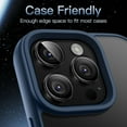 thumbnail image 7 of JETech Camera Lens Protector for iPhone 16 Pro 6.3-Inch and iPhone 16 Pro Max 6.9-Inch, 9H Tempered Glass Metal Individual Ring Cover, HD Clear, 1 Set (Black), 7 of 7