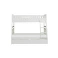 thumbnail image 2 of Topline Home Furnishings  White Twin over Full Bunk Bed with Toy Storage, 2 of 5