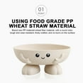 thumbnail image 6 of Btomtd Ceramic Soap Dish in Cute Shape, Self Draining Soap Holder for Bathroom, Soap Case and Tray To Keep Bar Soap Dry and Clean, Blue, 6 of 7