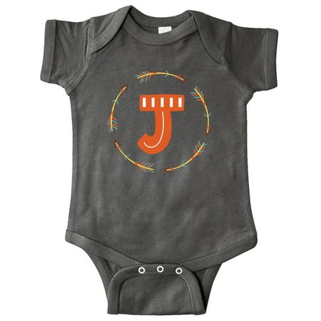 

Inktastic Monogram Letter J Tribal Arrow Gift Baby Boy or Baby Girl Bodysuit