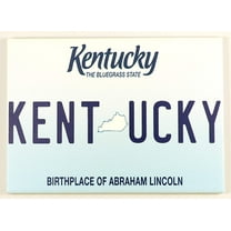Kentucky License Plate Fridge Collector's Souvenir Magnet 2.5" X 3.5"