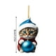 thumbnail image 3 of pstuiky Colgante navideño de gatito para coche, colgante para mochila, decoración navideña para el hogar, 3 of 7
