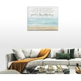 thumbnail image 5 of Scripture Wall Art Bible Verse Wall Decor Christian Inspirational Sea Beach Canvas Print Painting Pictures Artwork Home Decorations for Bedroom Living Room Office 16"x12", 5 of 6
