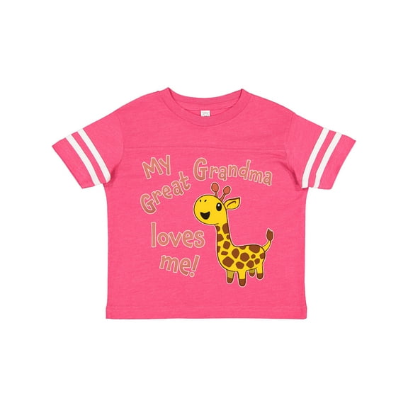 Inktastic My Great Grandma Loves Me Cute Giraffe Boys or Girls Toddler T-Shirt