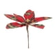 Northlight 13.5" Rouge et Brun Plaid Poinsettia Fleur Choix de Noël – image 3 sur 3
