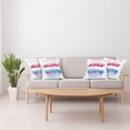 thumbnail image 4 of Ambesonne Animal Throw Pillow Cover 4 Pack, Flamingo and Bird, 24", Pink Blue Purple, 4 of 5