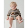 thumbnail image 5 of BemeyourBBs Thanksgiving Baby Romper Stripes Embroidery Letters/Turkey Bodysuit, 5 of 9