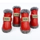 thumbnail image 1 of 4 Uds. Botas cálidas de invierno para perros pequeños, antideslizantes, muñeco de nieve suave, suela antideslizante, protectores de pata, zapatos para cachorros pequeños (rojo, L)-rojo-L Sailing  Electrónica, 1 of 5