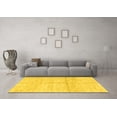 thumbnail image 3 of Ahgly Company Indoor Rectangle Solid Yellow Modern Area Rugs, 5' x 7', 3 of 4