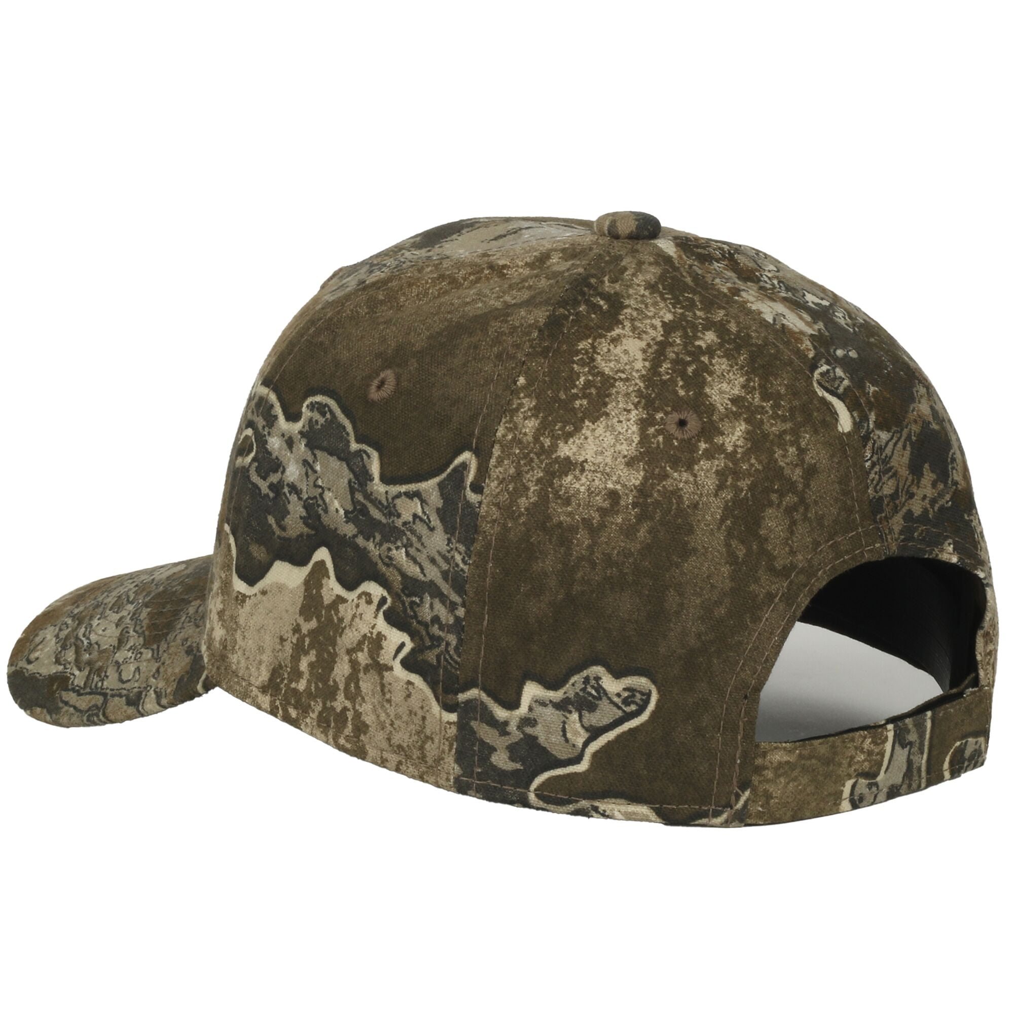 Realtree Excape Camo Hunting Hat, Structured, Cotton Men's Cap w/ Tape Closure, One Size, Camo