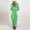 Mint Green, variant on Womens Fleece Onesies Pajamas Jumpsuit Warm Sherpa Romper Sleepwear One Piece Zipper Hooded Playsuit Loungewear