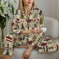 thumbnail image 6 of Daiia Rustic Plaid Forest Lodge for Women's Long-Sleeved Pajama Set – Soft & Comfortable Sleepwear Button-Up Pajamas Cozy Lounge Wear-XX-Large, 6 of 7