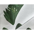 thumbnail image 4 of Ambesonne Hawaiian Quilted Bedspread Set 3 Pcs, Tropical Exotic Palms, King Size, Green White, 4 of 5