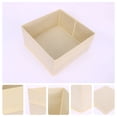 thumbnail image 2 of Unique Bargains Fabric Storage Cube Storage Bin Storage Basket Apricot 12*12*6in, 2 of 6