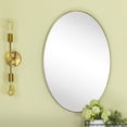 thumbnail image 4 of Javell Oval Metal Wall Mirror 30" x 20" - Brushed Gold, 4 of 5
