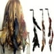 thumbnail image 3 of 3 piezas de plumas para el pelo con extensiones y cuentas trenzadas para mujeres, disfraces de cosplay, verano, 3 of 8