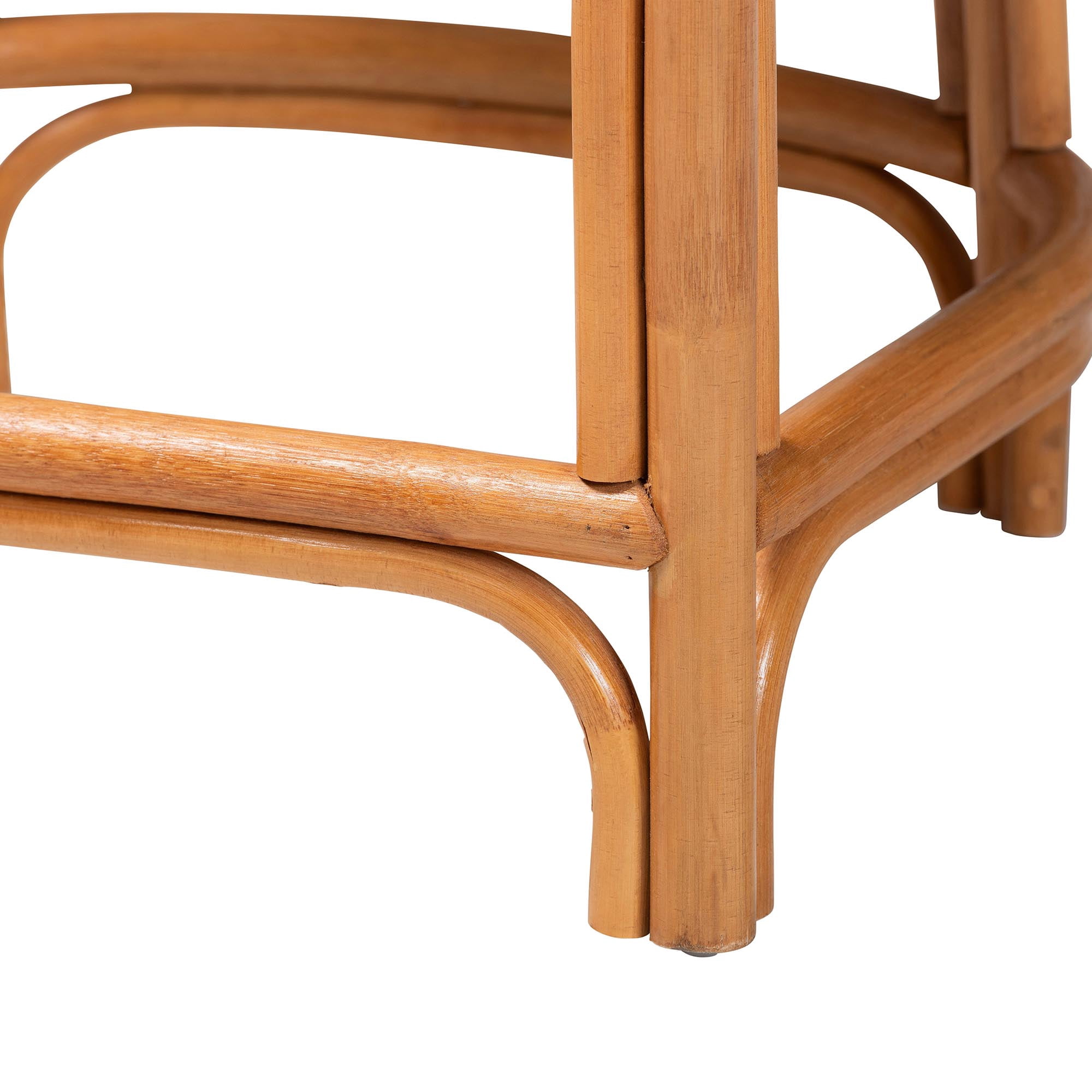 bali & pari Aria Boho Counter Stool, Counter Height, Light Honey