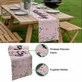thumbnail image 5 of Happy Birthday Table Runner - 48 Inch Long, Kitchen Dining Table Runner Dresser Scarves, Pink Modern Abstract Art Farmhouse Decor for Coffee Tables Wedding Party Banquet, 5 of 8