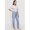 thumbnail image 3 of Women's Side Ruched Crew Neck Short Sleeve T-Shirt, 3 of 4