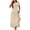 Tan, variant on Women's Single Shoulder Dress with Pockets 65% viscose 35% polyester Stretchy Dress Everyday Comfort Casual Wear