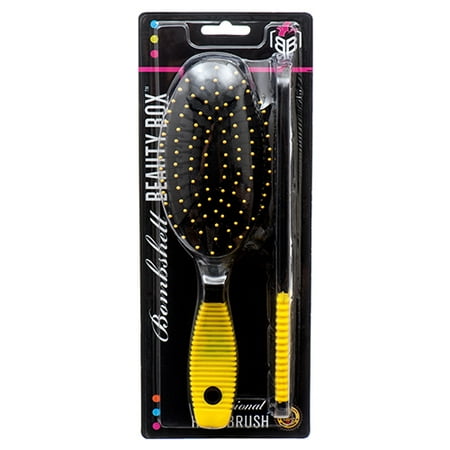 New 377364  Hair Brush Paddle W / Comb Asst Color (12-Pack) Beauty Supplies Cheap Wholesale Discount Bulk Health & Beauty Beauty Supplies Acne