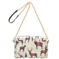 thumbnail image 2 of FORMRS Women Crossbody Purse with Chain Strap Vegan Leather Shoulder Handbag, Plaid Deer, 2 of 7