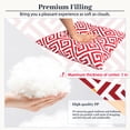 thumbnail image 2 of 18x18 Inch Outdoor Throw Pillows Set of 2, Waterproof & Fade-Resistant, Square Decorative Cushion For Patio Furniture, All Weather Outdoor Pillows (Red Grid), 2 of 7