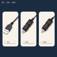 thumbnail image 2 of MYG Car Electric Fan 12/24V Large Truck Car USB Interface Air Conditioning Small Fan, 2 of 7