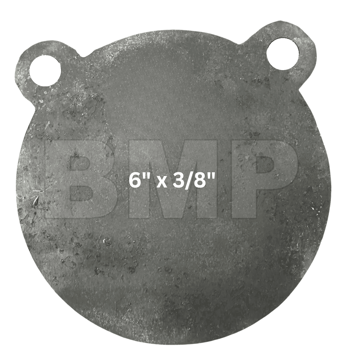AR500 Steel Gong Shooting Target 3/8" – 6" Round – 2-Hole