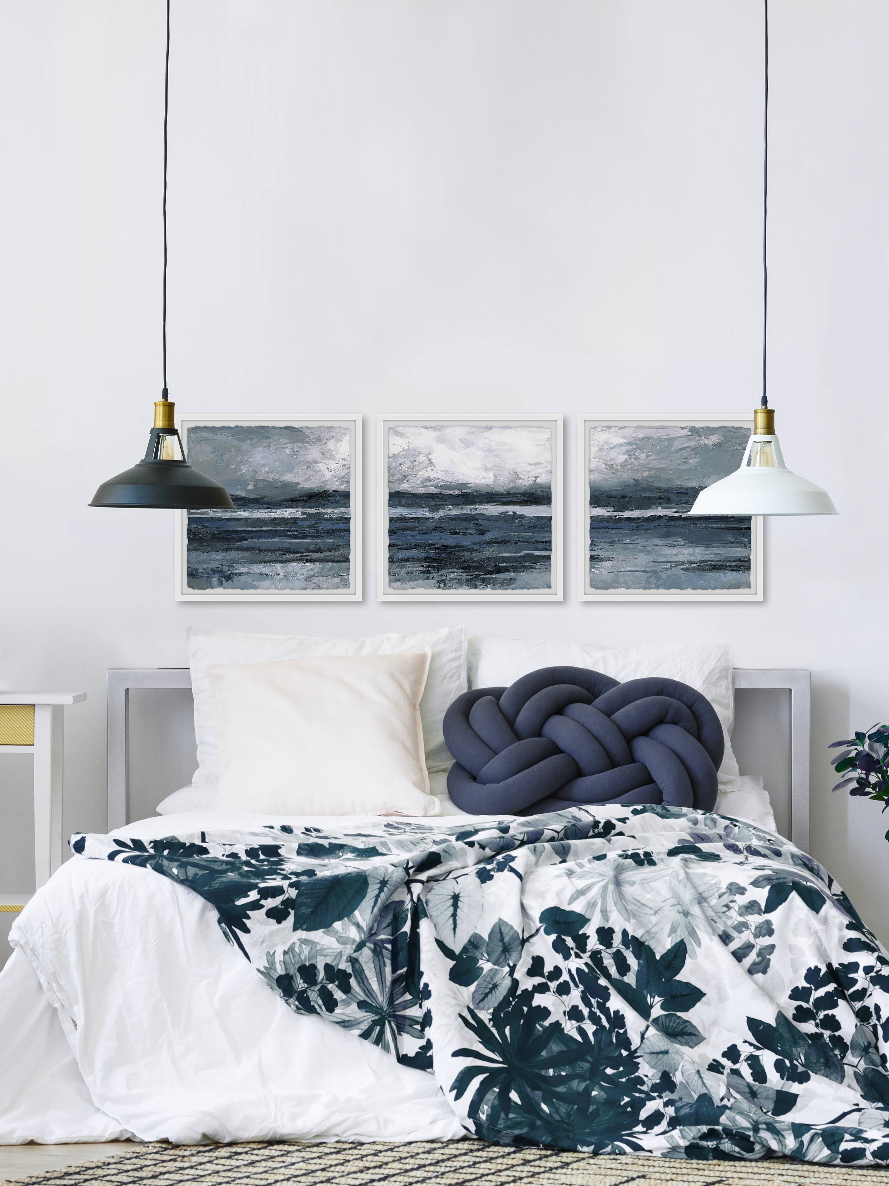 Dark Vast Ocean Triptych