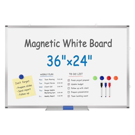 Tacwily Magnetic Dry Erase Whiteboard 36x24 inch, 1 Pack