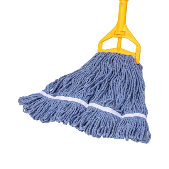 RW Clean 24 oz Blue Poly-Cotton Blend Wet Mop Head - Loop End - 1 count box