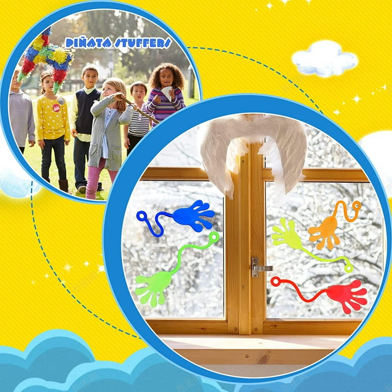 500pcs Glitter Sticky Hands Bright Colors Kids Party Favors ArcadeToys  Prizes