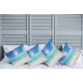 thumbnail image 2 of Ambesonne Landscape Throw Pillow Cover 4 Pack, Sky and Tropical Sea, 16", Cream Turquoise White, 2 of 5