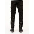 thumbnail image 2 of Focus Men Splat Broken Heart Denim (Jet Black Yellow), 2 of 2