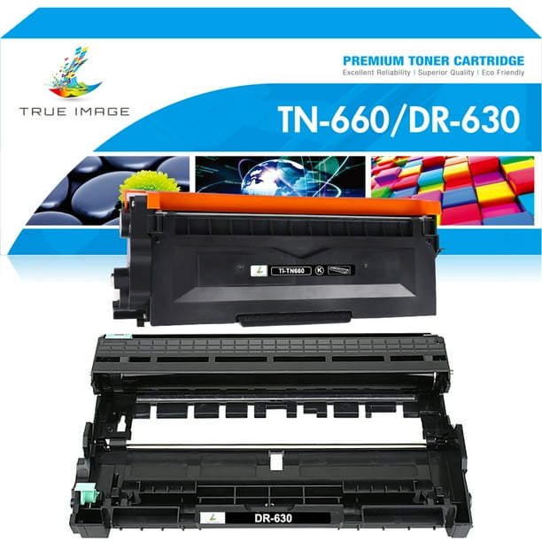True Image Compatible TN660 Toner Cartridge & DR630 Drum Unit for