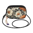 thumbnail image 2 of FORMRS Mini Crossbody Bag for Women Adjustable Shoulder Rope Travel Casual Phone Purse, Gray Floral Pattern, 2 of 7