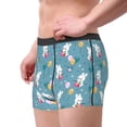 thumbnail image 2 of Gukieu Rabbit And Balloon Print Men's Boxer Briefs, High Elastic Moisture Wicking Boxer Briefs Underwear-XX-Large, 2 of 5