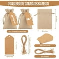 thumbnail image 2 of GIXUSIL 20Pack Burlap Sacks Christmas Bag with 20Pcs Gift Tags and String, Organza Wedding Favor Bags, Mesh Burlap Gift Pouch with Drawstring for Party Xmas Gift Wrapping, 4x6in, 2 of 7