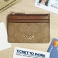 thumbnail image 4 of Coach Women’s Mini Skinny ID Case in Signature Canvas – Gold/Tan/Brown, 4 of 8