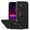 Black, variant on For iPhone 12 Mini Case, Slim Silicone | 360° Ring Holder Kickstand | Support Car Mount | Soft Gel Rubber Hybrid Bumper For iPhone 12 Mini Phone Cover for Girls Women,Purple