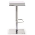 thumbnail image 4 of Bari Tabouret de Bar Réglable en Acier Inoxydable Blanc, 4 of 5