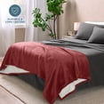 thumbnail image 4 of Manta de Cama de Felpa Sherpa Bare Home matrimonial/queen Palo de rosa, 4 of 6
