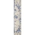 thumbnail image 2 of Nourison Somerset Floral Ivory/Blue 2'3" x 10' Area Rug, (2x10), 2 of 6