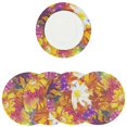 thumbnail image 1 of Manteles Individuales para Mesa, 4 Piezas Tapete Redondo de Plastificado Rigido, Resistente Anti Manchas e Impermeable, Medida 39cm Diam, 1 of 6