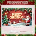 thumbnail image 2 of Red Theme Merry Christmas Banner Festive Christmas Display Lighted Letters Christmas Tree Design Xmas Backdrop for Christmas Party Indoor Decoration Family Gathering, 2 of 8