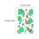 thumbnail image 3 of 16 hojas de pegatinas luminosas para tatuajes para niños en la oscuridad, tatuajes temporales, pegatinas de dibujos animados, regalo de fiesta, 3 of 8